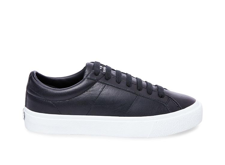 Superga 2899 Goatnappau Black White - Mens Superga Leather Shoes